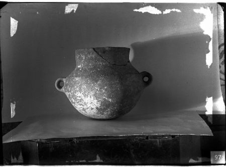 Vaso decorato in ceramica, scavi Taramelli, 1904