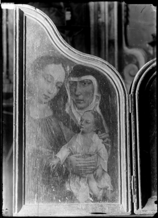 Trittico detto di Clemente VII, Sant'Anna, La Vergine ed il Bambino, G. David