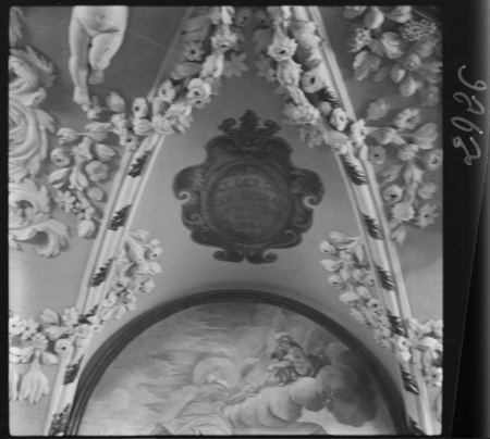 Sacrestia, volta durante il restauro