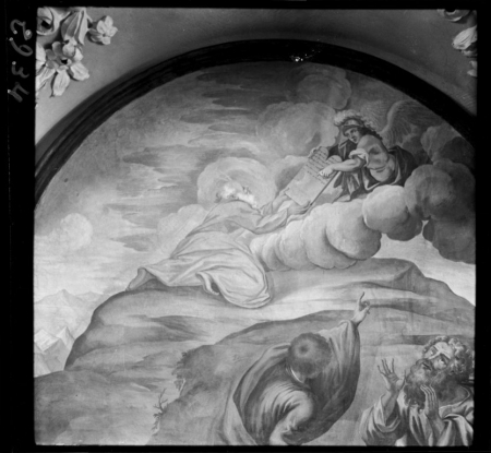 Sacrestia, volta durante il restauro