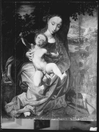 Riposo in Egitto, Madonna col Bambino, Marten Heemskerk (1498-1574)