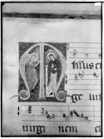Antifonario miniato del secolo XIV (Annunciazione)