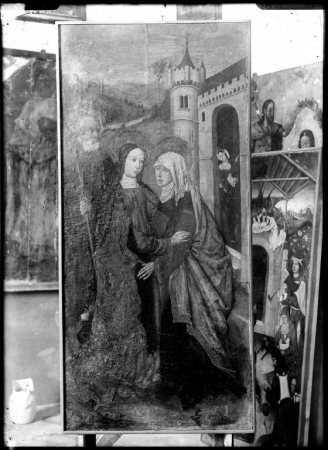 Ancona della Visitazione, particolare, G. Barcelò