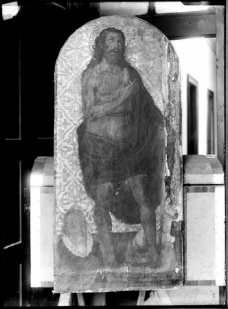 San Giovanni Battista, particolare di un'Ancona proveniente dalla Chiesa di San Francesco di Oristano, Bartolomeo Castagnola
