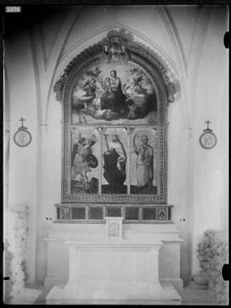 Ancona di Sant'Alberto (dopo i restauri), particolare, Pittore del secolo XVI, post 1947