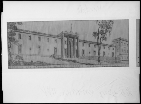 Primo progetto di restauro del Convento, disegno