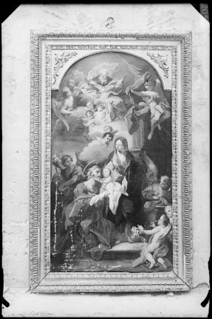 Sacra Famiglia (prima del restauro), S. Conca, ante 1952