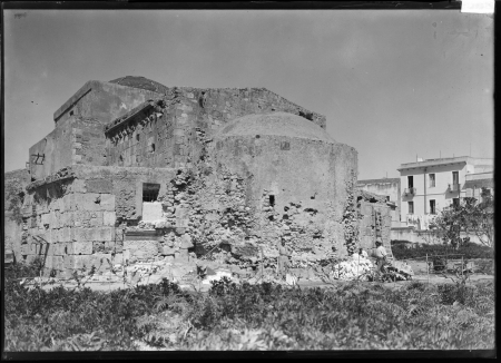 Facciata posteriore durante il restauro, 1931-1935