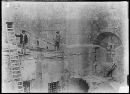 Torre dell'Elefante, durante i lavori di restauro, 1906-1908
